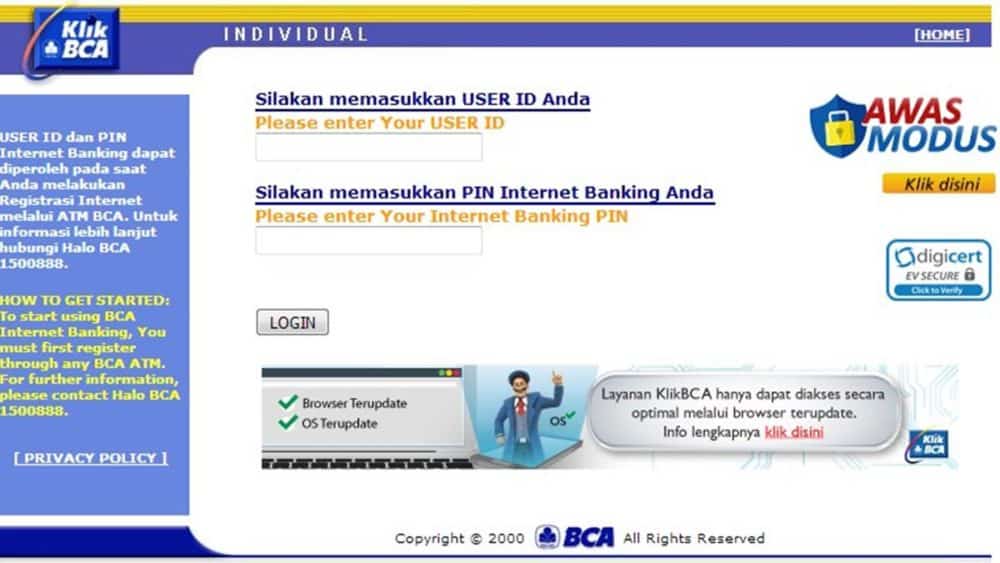 Fitur Ibank Bca Klikbca Internet Banking